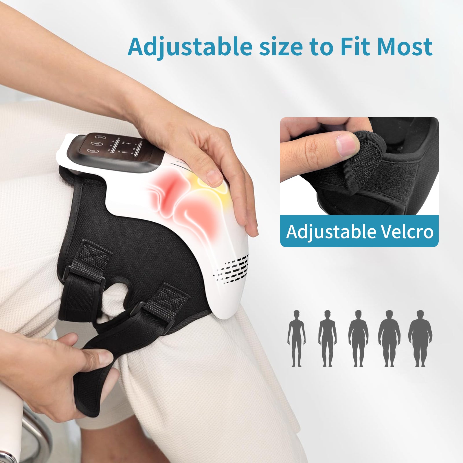 Intelligent  Pain Relief Infrared Laser Vibration Knee Massager 68.99 USD 45% OFF At checkout